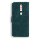 For Nokia 4.2 Skin Feel Pure Color Flip Leather Phone Case(Green)