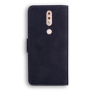 For Nokia 4.2 Skin Feel Pure Color Flip Leather Phone Case(Black)