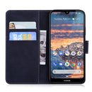 For Nokia 4.2 Skin Feel Pure Color Flip Leather Phone Case(Black)