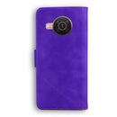 For Nokia X10 / X20 Skin Feel Pure Color Flip Leather Phone Case(Purple)