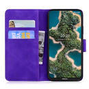 For Nokia X10 / X20 Skin Feel Pure Color Flip Leather Phone Case(Purple)