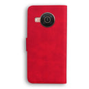 For Nokia X10 / X20 Skin Feel Pure Color Flip Leather Phone Case(Red)