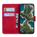 For Nokia X10 / X20 Skin Feel Pure Color Flip Leather Phone Case(Red)