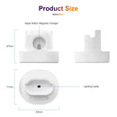A001 3 In 1 Silicone Charging Holder for iPhone / iWatch / AirPods(White)