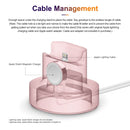 A001 3 In 1 Silicone Charging Holder for iPhone / iWatch / AirPods(Pink)
