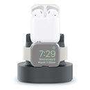 A001 3 In 1 Silicone Charging Holder for iPhone / iWatch / AirPods(Grey)