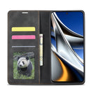 For Xiaomi Poco X4 Pro 5G Forwenw Dream Series Oil Edge Strong Magnetism Leather Phone Case(Black)
