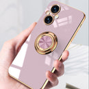 For OPPO A96 6D Electroplating Full Coverage Silicone Phone Case(Black)