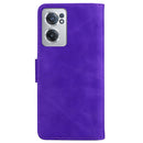For OnePlus Nord CE 2 5G Skin Feel Pure Color Flip Leather Phone Case(Purple)