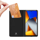 For Xiaomi Poco M4 Pro 4G DUX DUCIS Skin Pro Series Shockproof Leather Phone Case(Black)