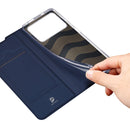 For Xiaomi Poco M4 Pro 4G DUX DUCIS Skin Pro Series Shockproof Leather Phone Case(Blue)