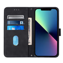 Crossbody 3D Embossed Flip Leather Phone Case For iPhone 13 Pro Max(Black)