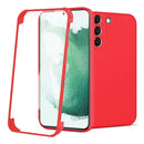 For Samsung Galaxy S22 5G Imitation Liquid Silicone 360 Full Body Phone Case(Red)