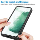 For Samsung Galaxy S22 5G Imitation Liquid Silicone 360 Full Body Phone Case(Deep Green)
