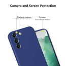 For Samsung Galaxy S22 Ultra 5G Imitation Liquid Silicone 360 Full Body Phone Case(Black)