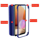 For Samsung Galaxy A32 5G Imitation Liquid Silicone 360 Full Body Phone Case(Deep Green)