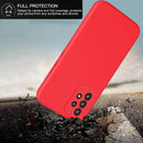 For Samsung Galaxy A32 5G Imitation Liquid Silicone 360 Full Body Phone Case(Deep Green)