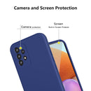 For Samsung Galaxy A32 5G Imitation Liquid Silicone 360 Full Body Phone Case(Deep Green)