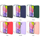 For Samsung Galaxy A03s 166.5mm Imitation Liquid Silicone 360 Full Body Phone Case(Black)