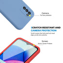 For Samsung Galaxy A03s 166.5mm Imitation Liquid Silicone 360 Full Body Phone Case(Black)