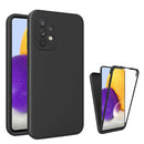 For Samsung Galaxy A52 5G / 4G / A52S Imitation Liquid Silicone 360 Full Body Phone Case(Black)