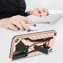 For Huawei P Smart 2021 / Y7a Shockproof TPU + PC Phone Case(Rose Gold)