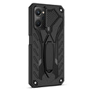 For OPPO Realme 9i / A76 / A36 / A96(Indian) / K10 Shockproof TPU + PC Phone Case(Black)