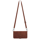 For Motorola Moto G22 Crossbody 3D Embossed Flip Leather Phone Case(Brown)