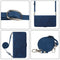 For Motorola Moto G22 Crossbody 3D Embossed Flip Leather Phone Case(Blue)