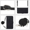 For Motorola Moto G22 Crossbody 3D Embossed Flip Leather Phone Case(Black)