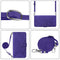 For Motorola Moto G22 Crossbody 3D Embossed Flip Leather Phone Case(Purple)