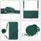 For Motorola Moto G22 Crossbody 3D Embossed Flip Leather Phone Case(Dark Green)