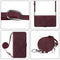 For Motorola Moto G22 Crossbody 3D Embossed Flip Leather Phone Case(Wine Red)