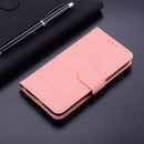 For OPPO A94 5G/F19 Pro+ 5G/Reno5 Z Skin Feel Pure Color Flip Leather Phone Case(Pink)