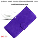 For OPPO A94 5G/F19 Pro+ 5G/Reno5 Z Skin Feel Pure Color Flip Leather Phone Case(Purple)