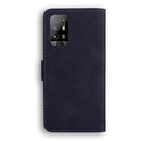 For OPPO A94 5G/F19 Pro+ 5G/Reno5 Z Skin Feel Pure Color Flip Leather Phone Case(Black)