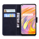 For OPPO Realme X7 5G (India)/V15 5G Skin Feel Pure Color Flip Leather Phone Case(Black)