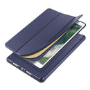 For iPad Pro 10.5 / Air3 10.5 inch Horizontal Flip Tablet PC PU Leather Case with Three-folding Holder & Pen Slot(Dark Blue)