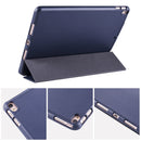 For iPad Pro 10.5 / Air3 10.5 inch Horizontal Flip Tablet PC PU Leather Case with Three-folding Holder & Pen Slot(Dark Blue)