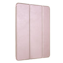 For iPad 9 / 8 / 7 / 6 / 5 Horizontal Flip Tablet PC PU Leather Case with Three-folding Holder & Pen Slot(Rose Gold)