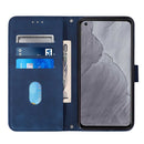 For Samsung Galaxy A23 5G Crossbody 3D Embossed Flip Leather Phone Case(Blue)