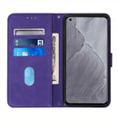 For Samsung Galaxy A23 5G Crossbody 3D Embossed Flip Leather Phone Case(Purple)