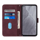 For Samsung Galaxy A23 5G Crossbody 3D Embossed Flip Leather Phone Case(Wine Red)