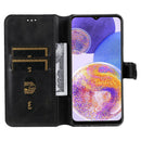 For Samsung Galaxy A23 4G/M23/F23 Classic Calf Texture PU + TPU Horizontal Flip Leather Case(Black)