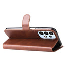 For Samsung Galaxy A23 4G/M23/F23 Classic Calf Texture PU + TPU Horizontal Flip Leather Case(Brown)
