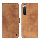 For Sony Xperia 10 IV/10 IIII Antelope Texture Magnetic Buckle Leather Phone Case(Brown)
