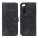 For Sony Xperia 10 IV/10 IIII Antelope Texture Magnetic Buckle Leather Phone Case(Black)
