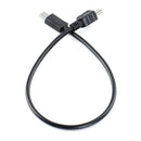 5 PCS 30cm Mini 5 Pin USB to Micro USB OTG Phone Data Cable for Canon(Black)