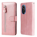 For Honor 50 SE / Huawei Nova 9 SE Fashion Calf Texture Zipper Horizontal Flip Leather Case(Rose Gold)
