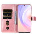 For Honor 50 SE / Huawei Nova 9 SE Fashion Calf Texture Zipper Horizontal Flip Leather Case(Rose Gold)